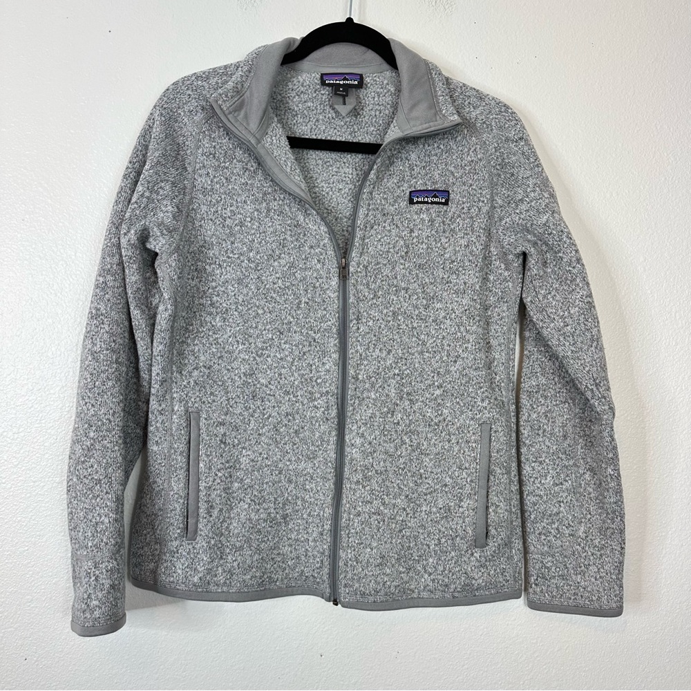 Ladies Patagonia better sweater full zip jacket neutral casual classic hiking